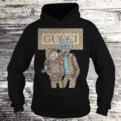 rick and morty hoodie gucci|Embroidered jersey hooded sweatshirt .